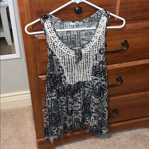 Maurices Flowy Black Tank